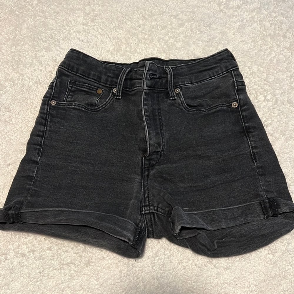 H&M &Shorts - washed black